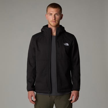  The North Face Quest Hooded Softshell Erkek Siyah Outdoor Kapüşonlu Mont