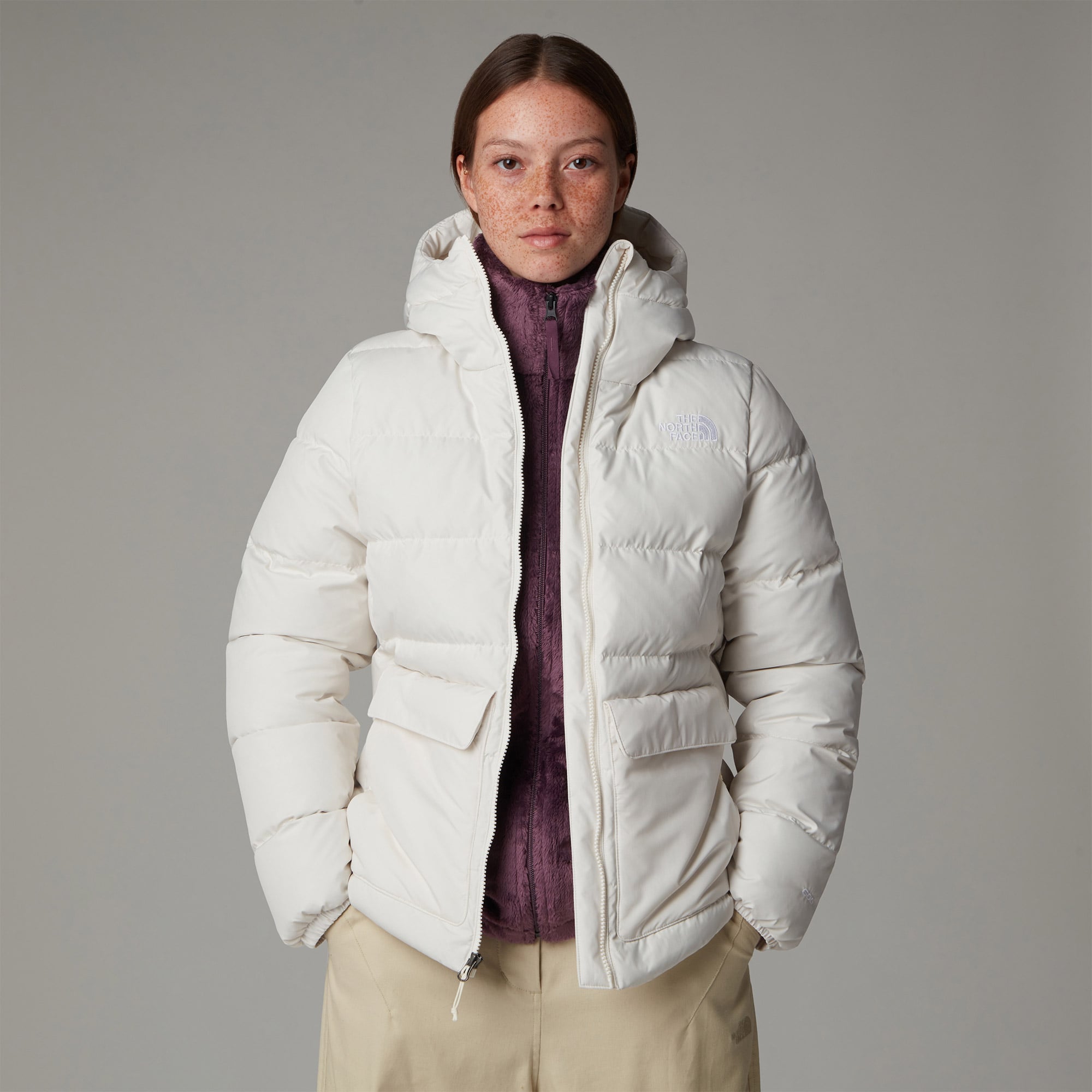  The North Face Gotham Kadın Beyaz Outdoor Mont