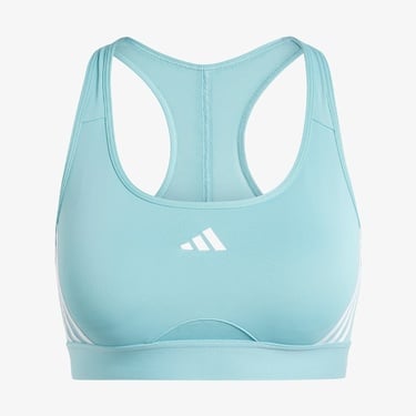  adidas Powerimpact Medium Support Kadın Mavi Antrenman Bra