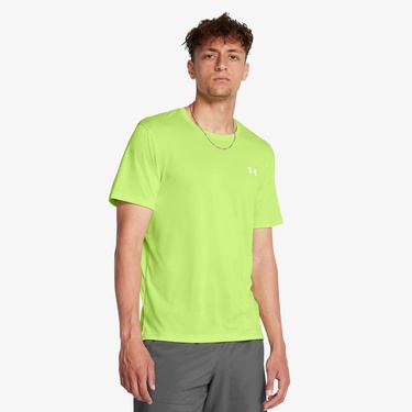  Under Armour Launch Erkek Yeşil Antrenman T-Shirt