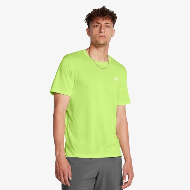  Under Armour Launch Erkek Yeşil Antrenman T-Shirt