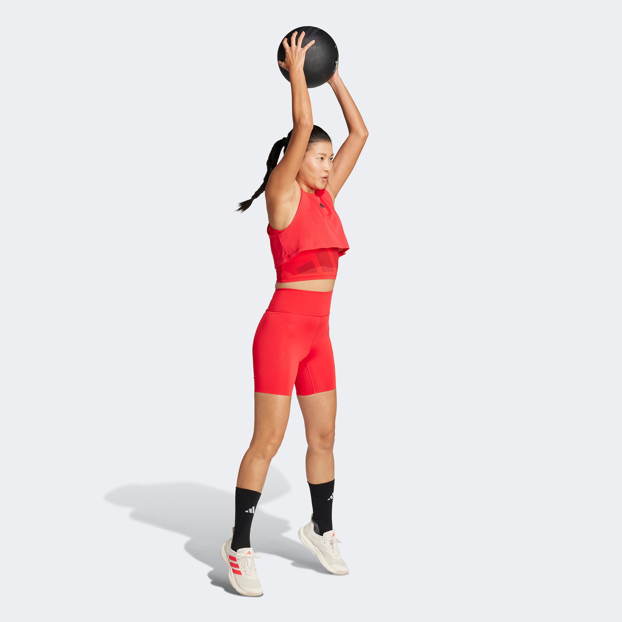 adidas Cool Intensity 2 İn 1 Workout Kadın Kırmızı Atlet