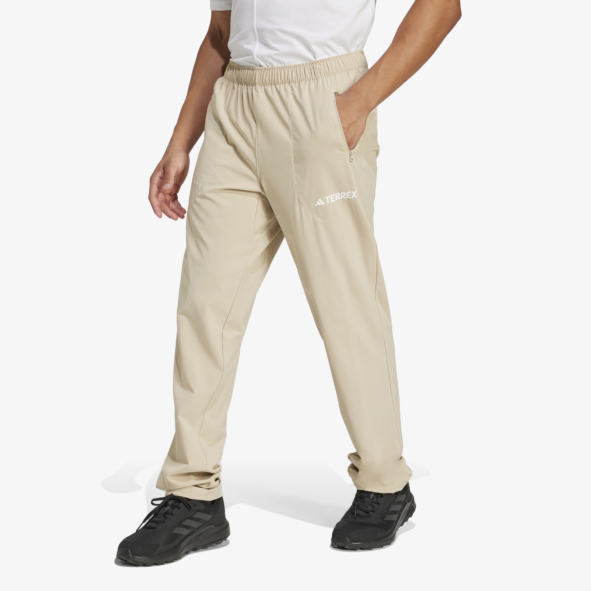 adidas Multi Essentials Strech Erkek Bej Eşofman Altı