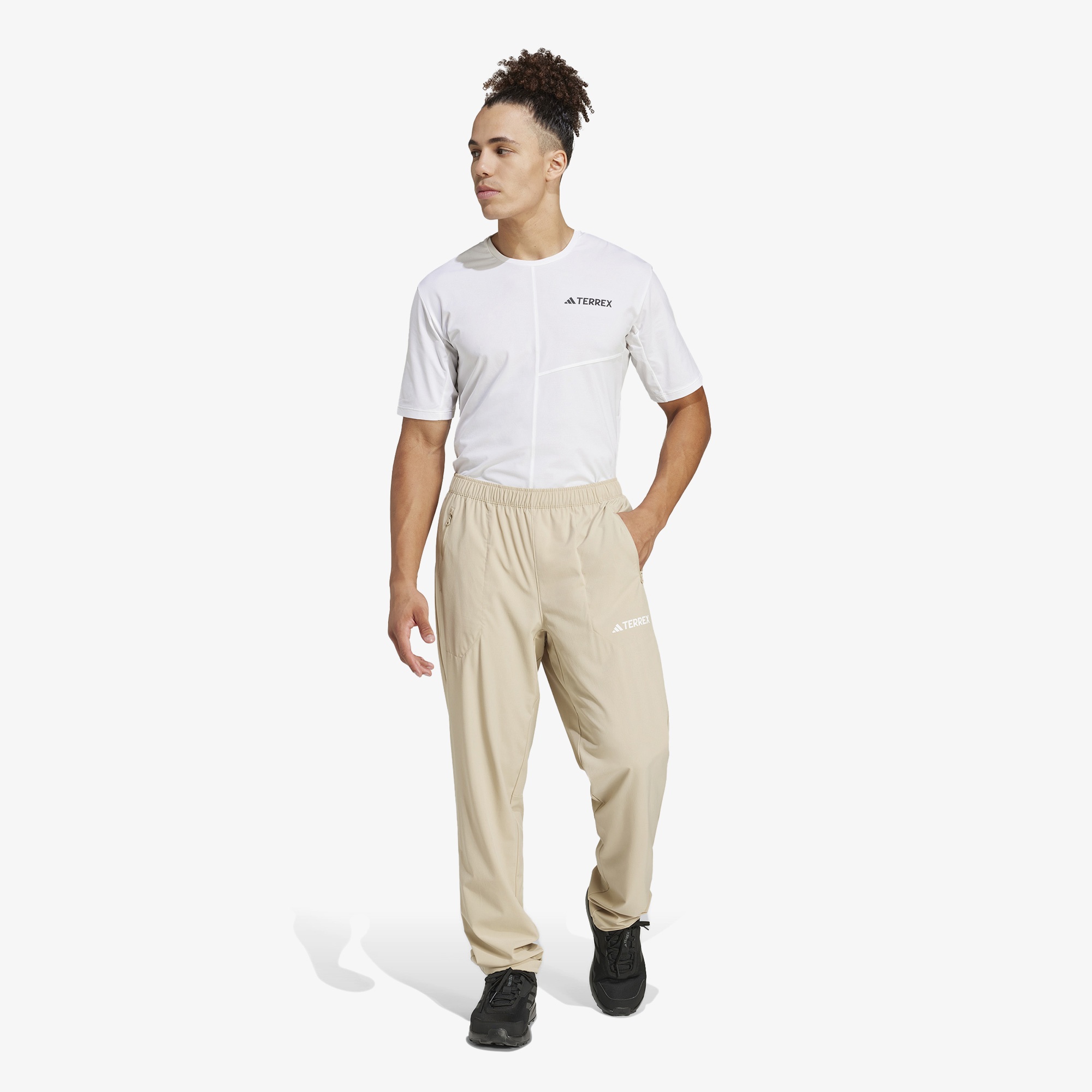 adidas Multi Essentials Strech Erkek Bej Eşofman Altı