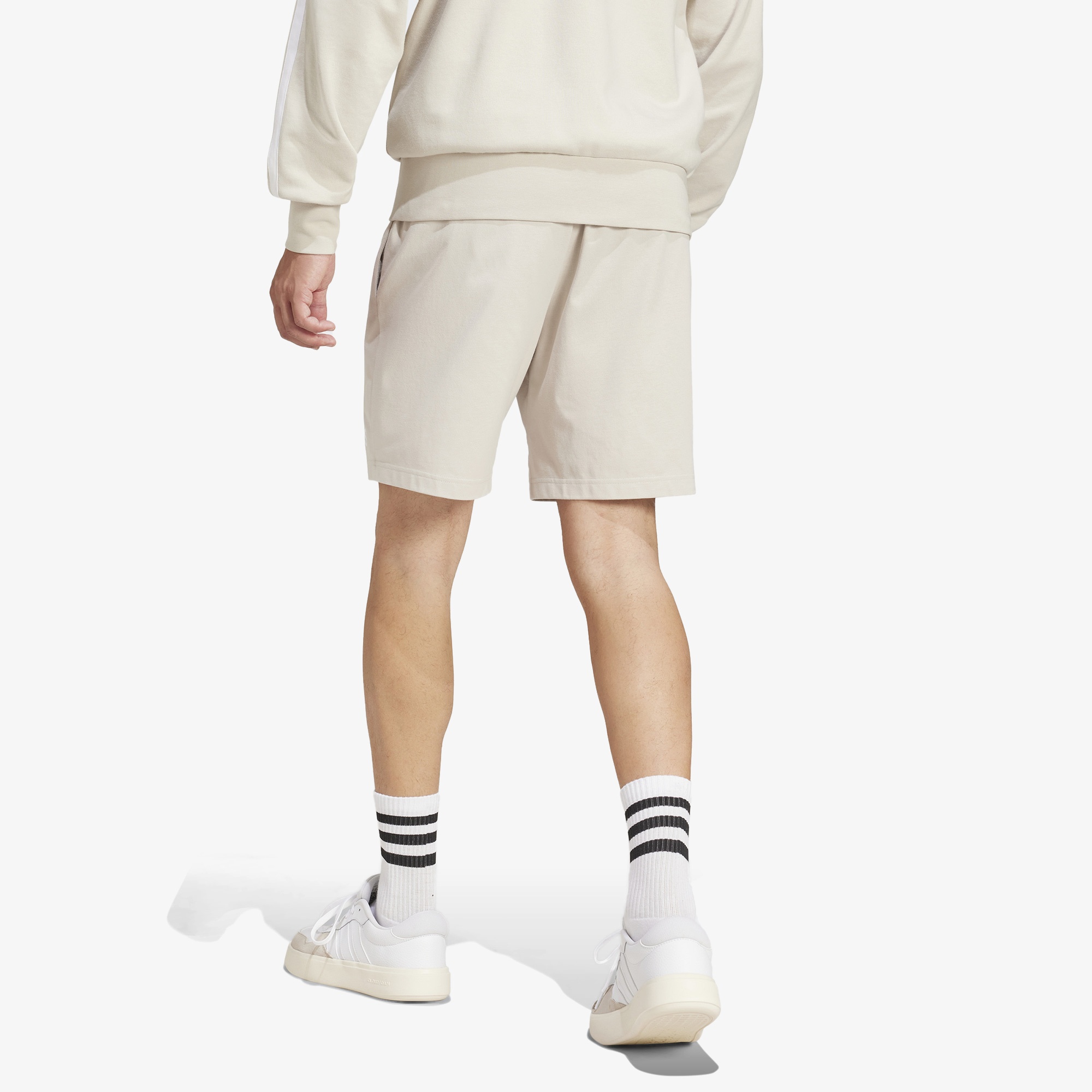 adidas Essentials Linear Single Jersey Erkek Bej Günlük Şort