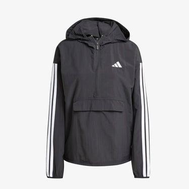  adidas Essentials 3 Striped Lifestyle Kadın Siyah Rüzgarlık Ceket