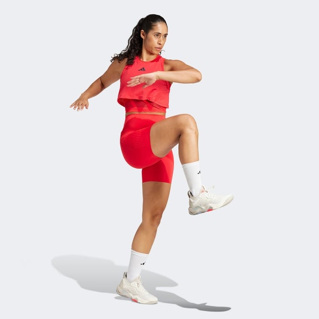  adidas Cool Intensity Biker Kadın Kırmızı Şort