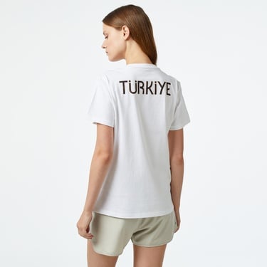  Adidas Team Türkiye Kadın Beyaz T-Shirt