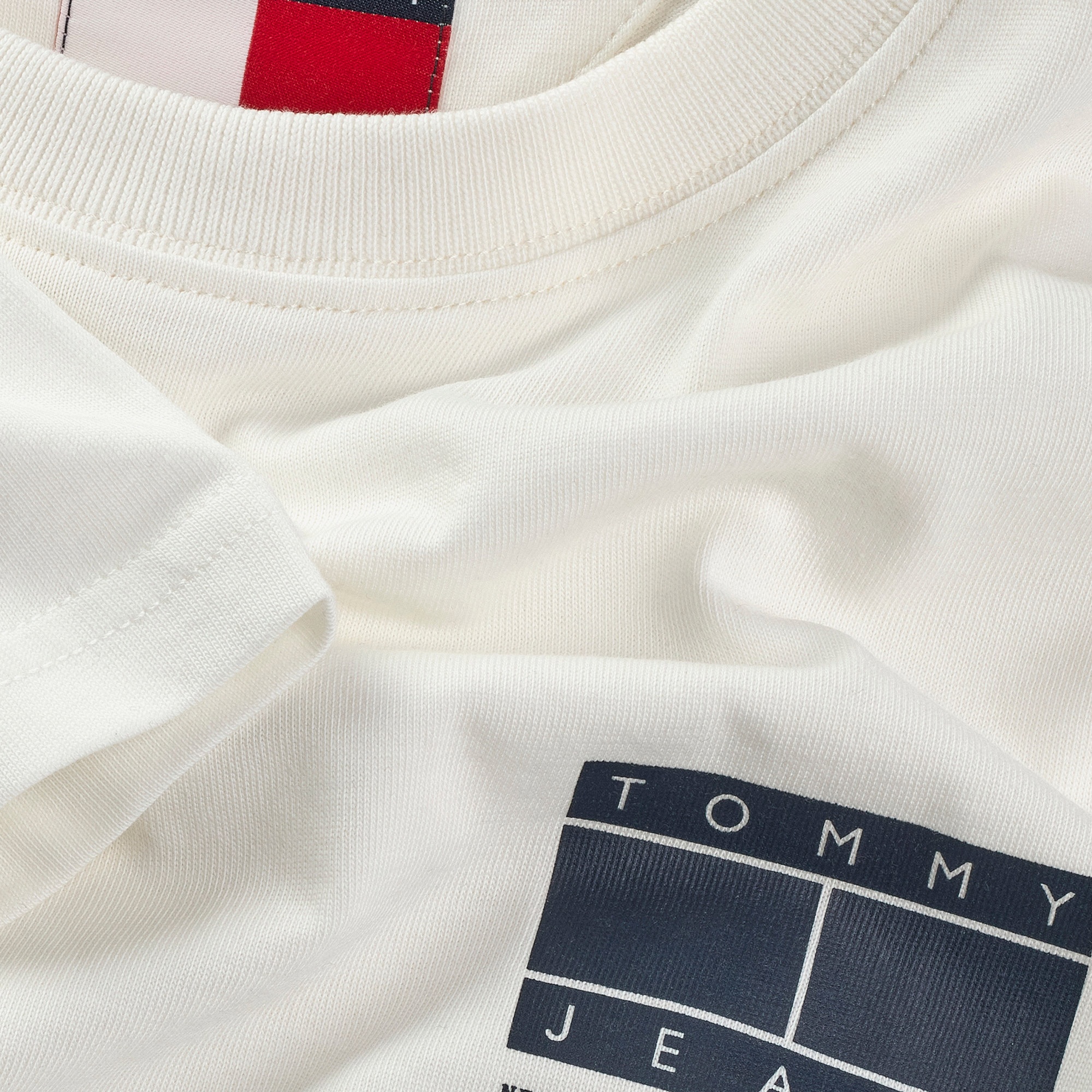 Tommy Jeans Graphic Ext Erkek Beyaz T-Shirt
