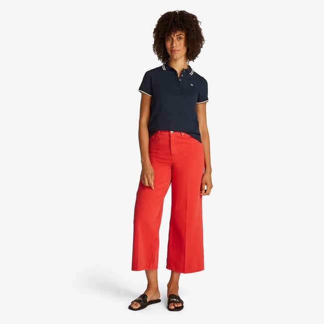  Tommy Hilfiger Wide Leg Hw A Clr Kadın Kırmızı Jean