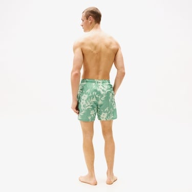  Tommy Hilfiger Medium Drawstring Print Erkek Yeşil Mayo Şort