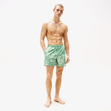  Tommy Hilfiger Medium Drawstring Print Erkek Yeşil Mayo Şort