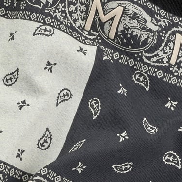  Tommy Jeans Reg Paisley Flag Ext Erkek Siyah T-Shirt