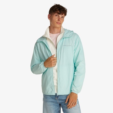  Tommy Jeans Chicago Windbreaker Ext Erkek Yeşil Ceket