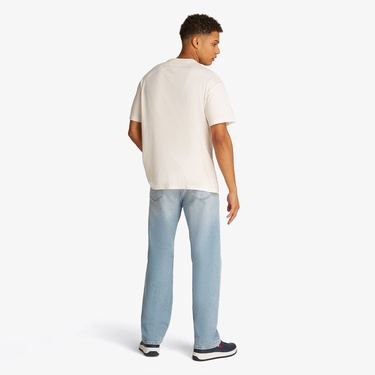  Tommy Jeans Relax Beach Club Graphic Erkek Beyaz T-Shirt