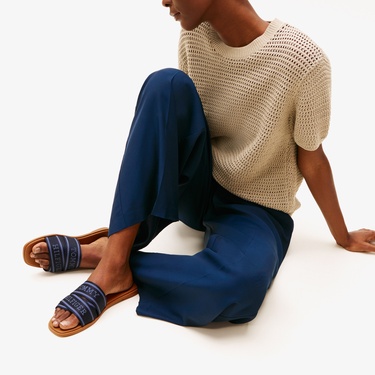  Tommy Hilfiger Webbing Kadın Lacivert Sandalet