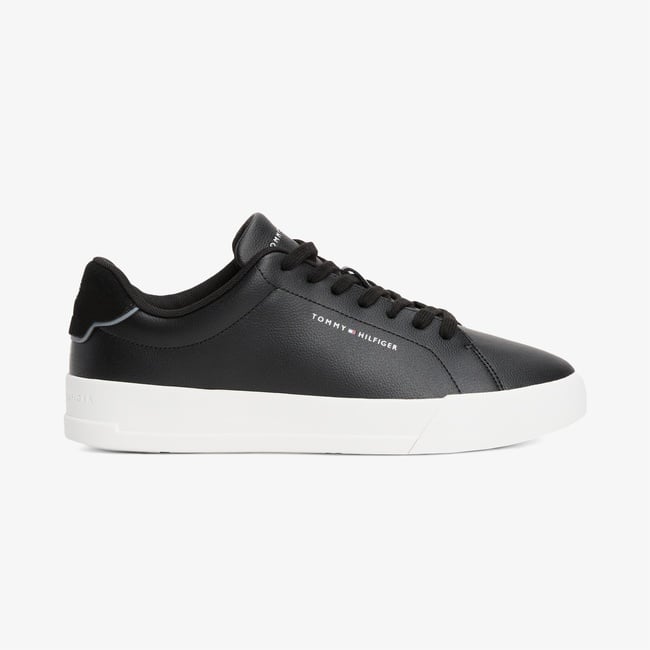  Tommy Hilfiger Court Detail Erkek Siyah Sneaker