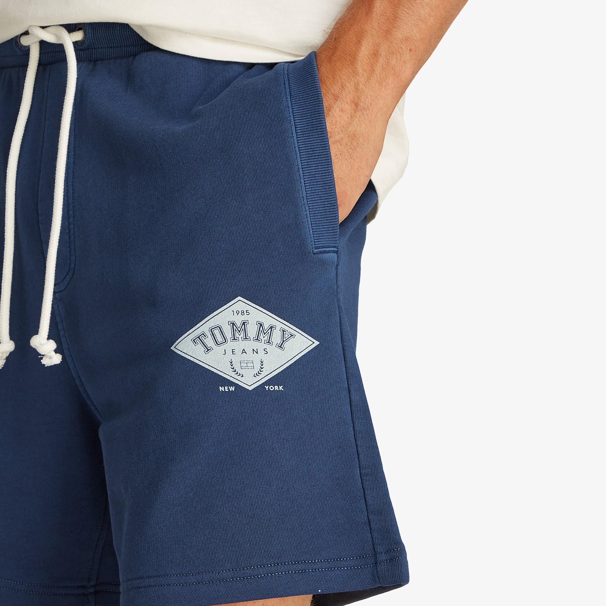 Tommy Jeans Regular Varsity Erkek Mavi Şort