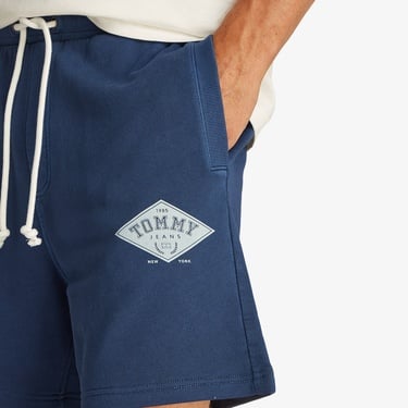  Tommy Jeans Regular Varsity Erkek Mavi Şort