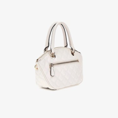  Guess Spark Micro Mini Kristle Minitchel Kadın Beyaz El Çantası