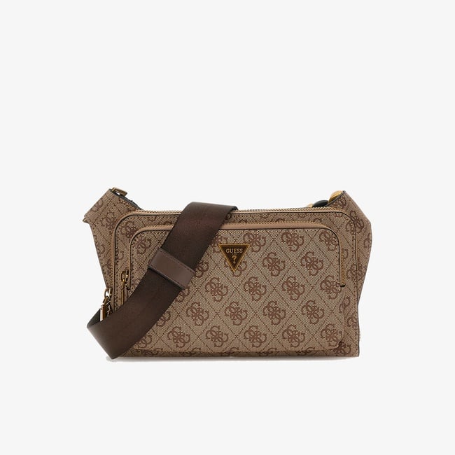  Guess Milano Compact Backp  Erkek Kahverengi Bel Çantası