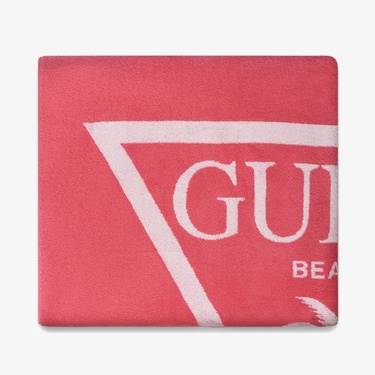  Guess Jacq Palm Triangle L  Unisex Pembe Plaj Havlusu
