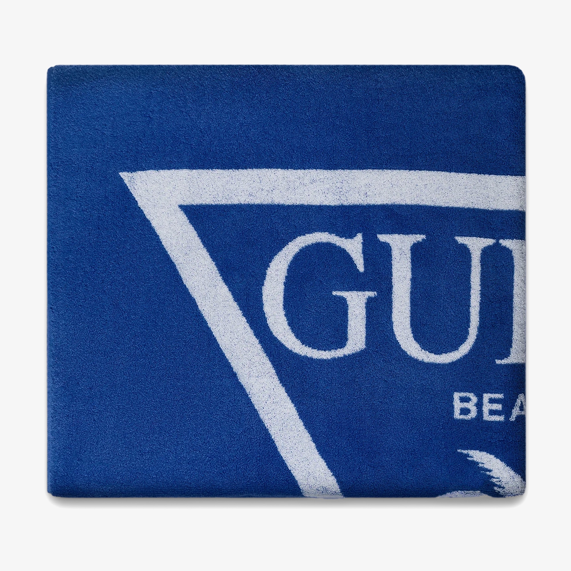 Guess Jacq Palm Triangle L  Unisex Mavi Plaj Havlusu