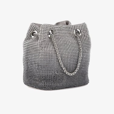  Guess Zalina Mini Top Zip  Zalina Pouch Kadın Gri El Çantası