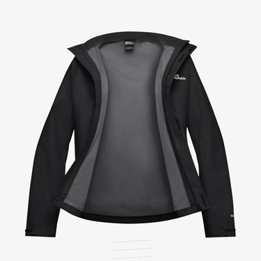  Jack Wolfskin Trailtime 2L Erkek Siyah Ceket