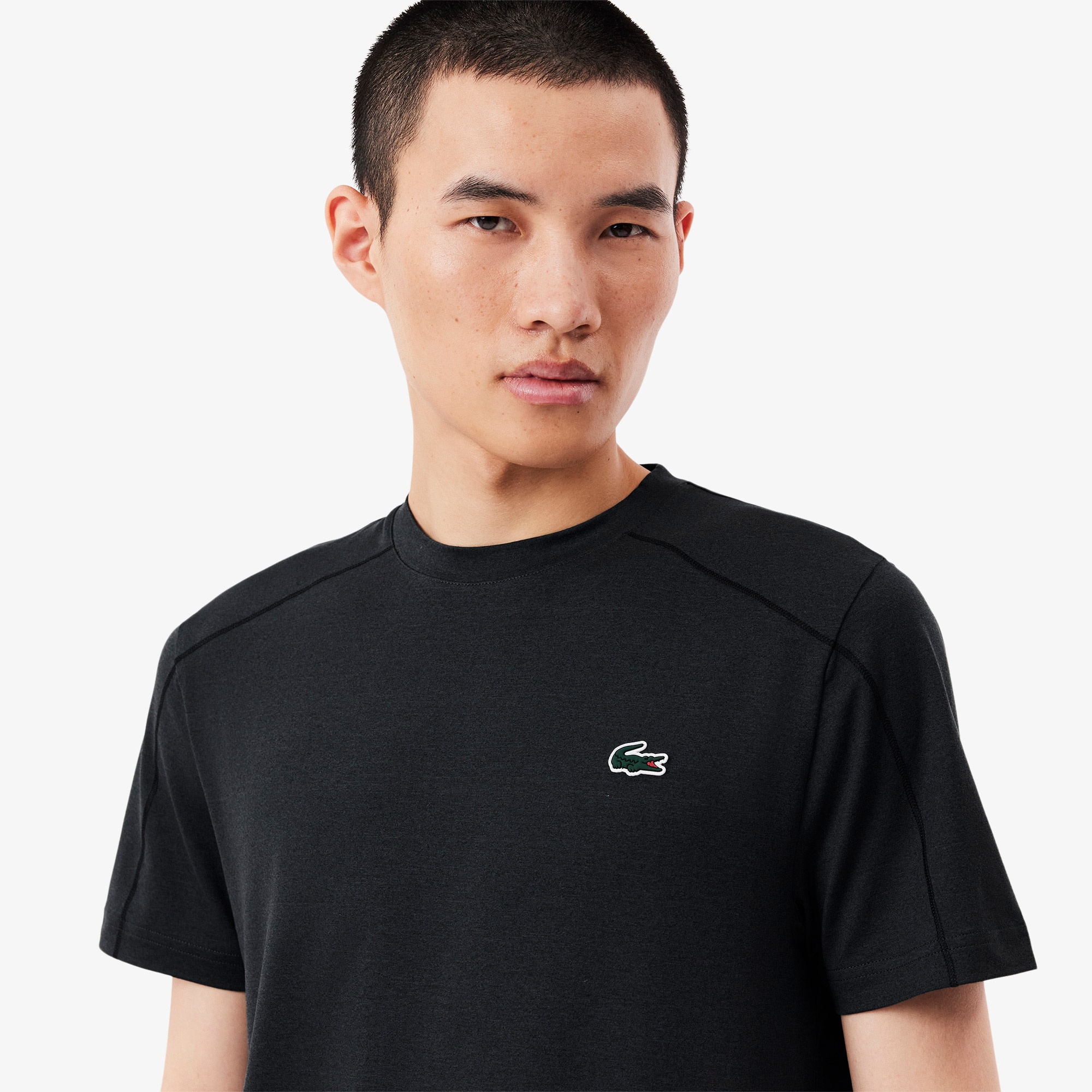 Lacoste Classic Erkek Siyah Tenis T-Shirt