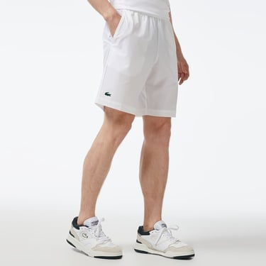  Lacoste Ultra Dry Erkek Beyaz Tenis Şortu