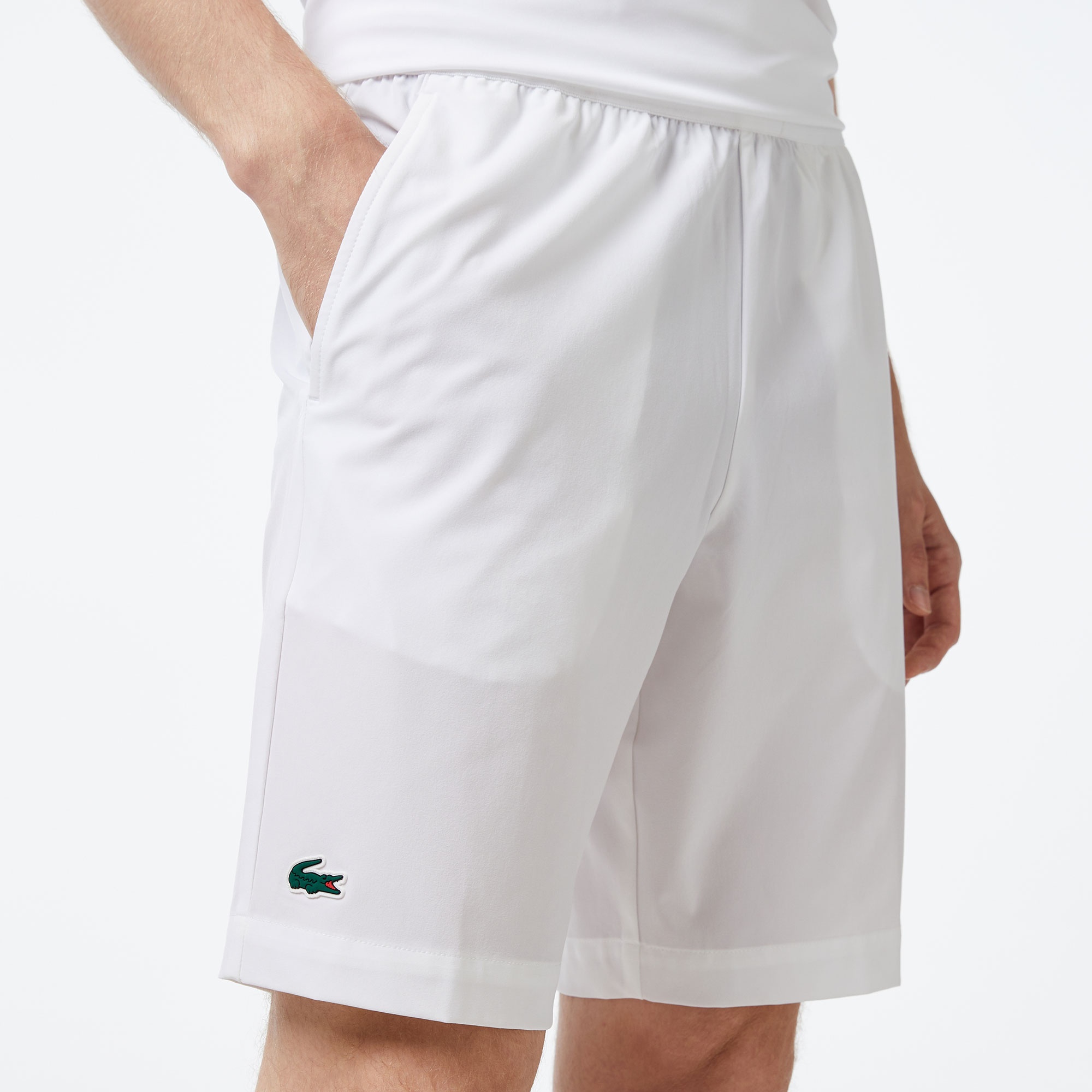 Lacoste Ultra Dry Erkek Beyaz Tenis Şortu