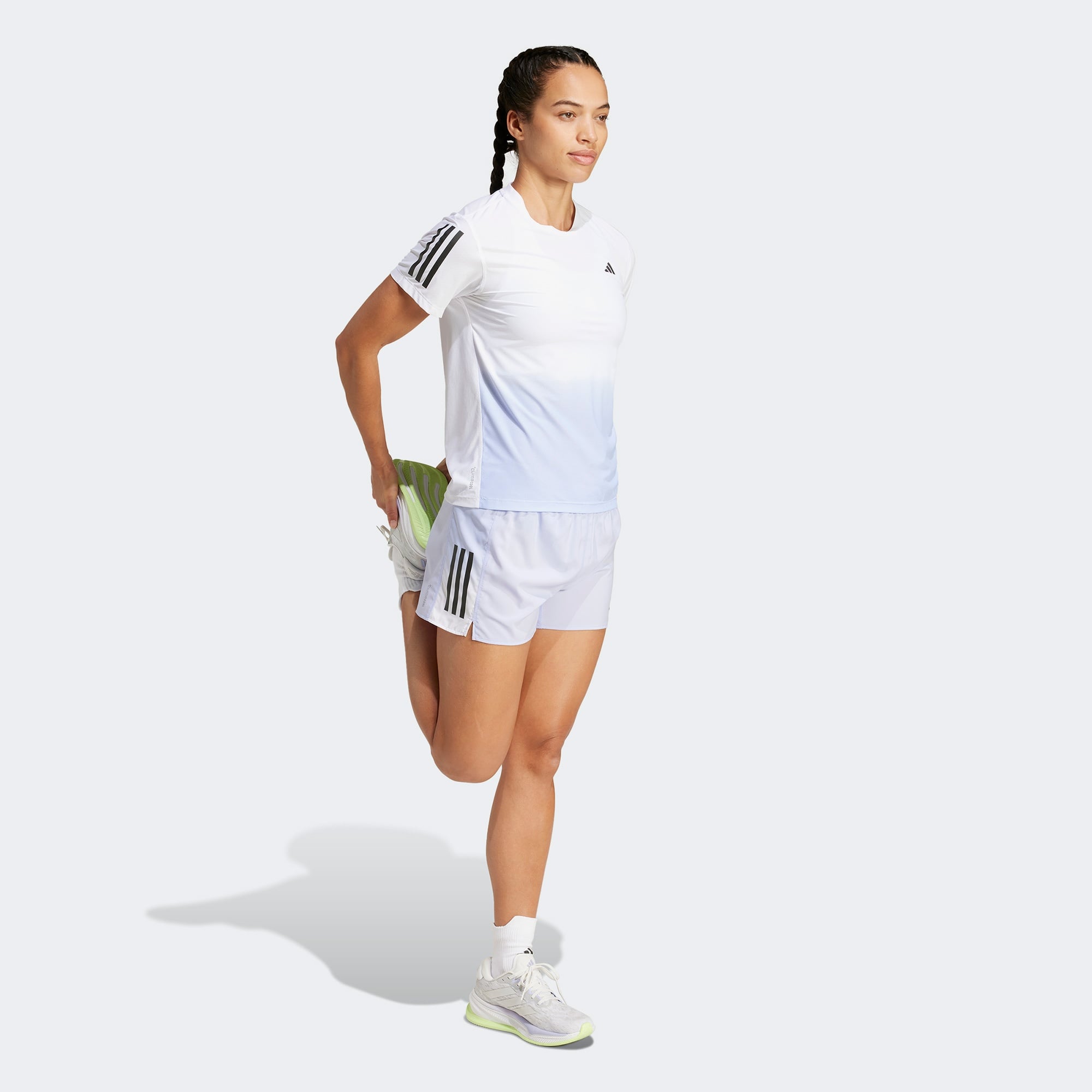 adidas Own The Run Climacool Colorblock Kadın Mor Koşu Şortu