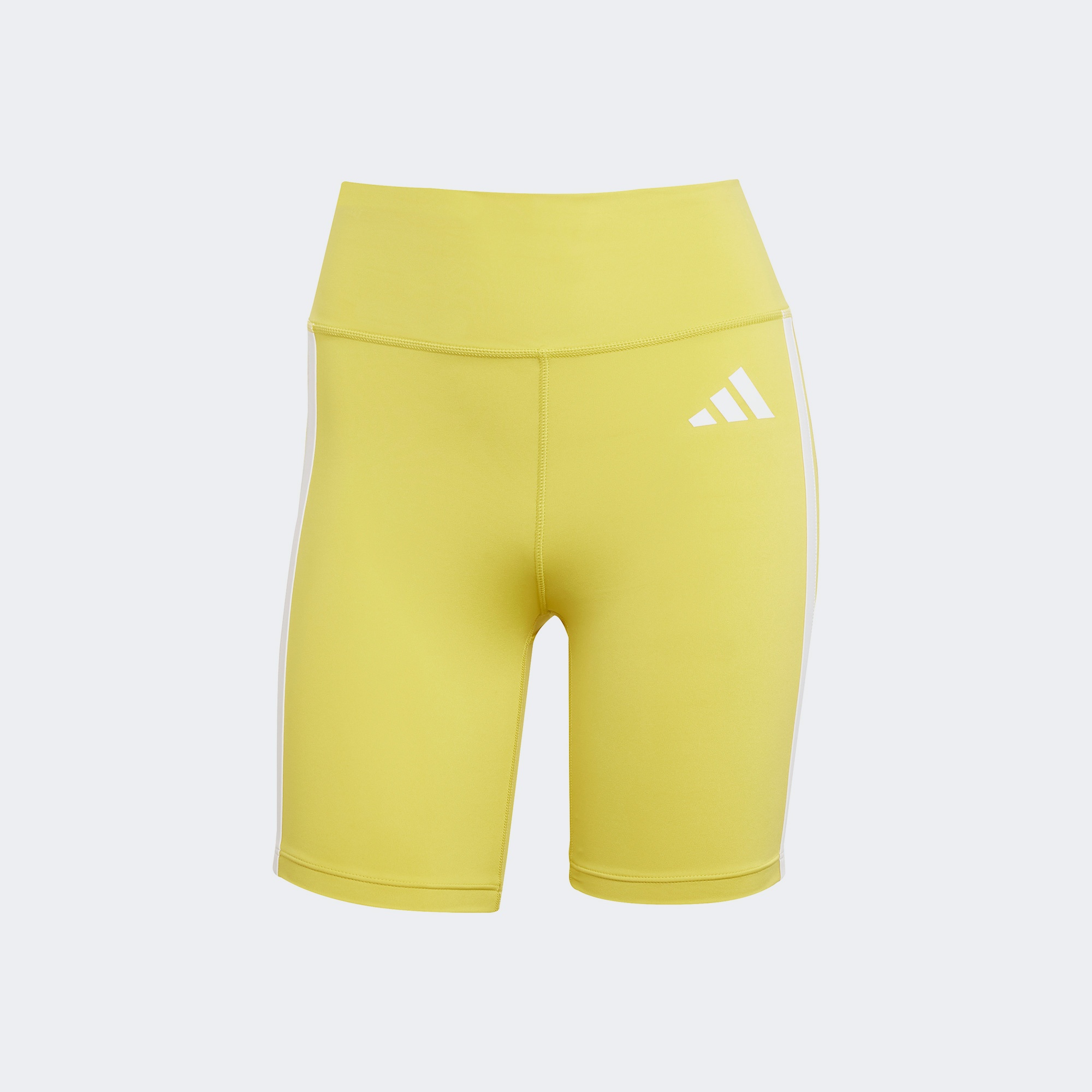 adidas Optime Essentials 3 Stripes Kadın Sarı Antrenman Tayt