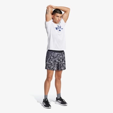  adidas Run It Koşu Brand Love Erkek Siyah Koşu Şortu