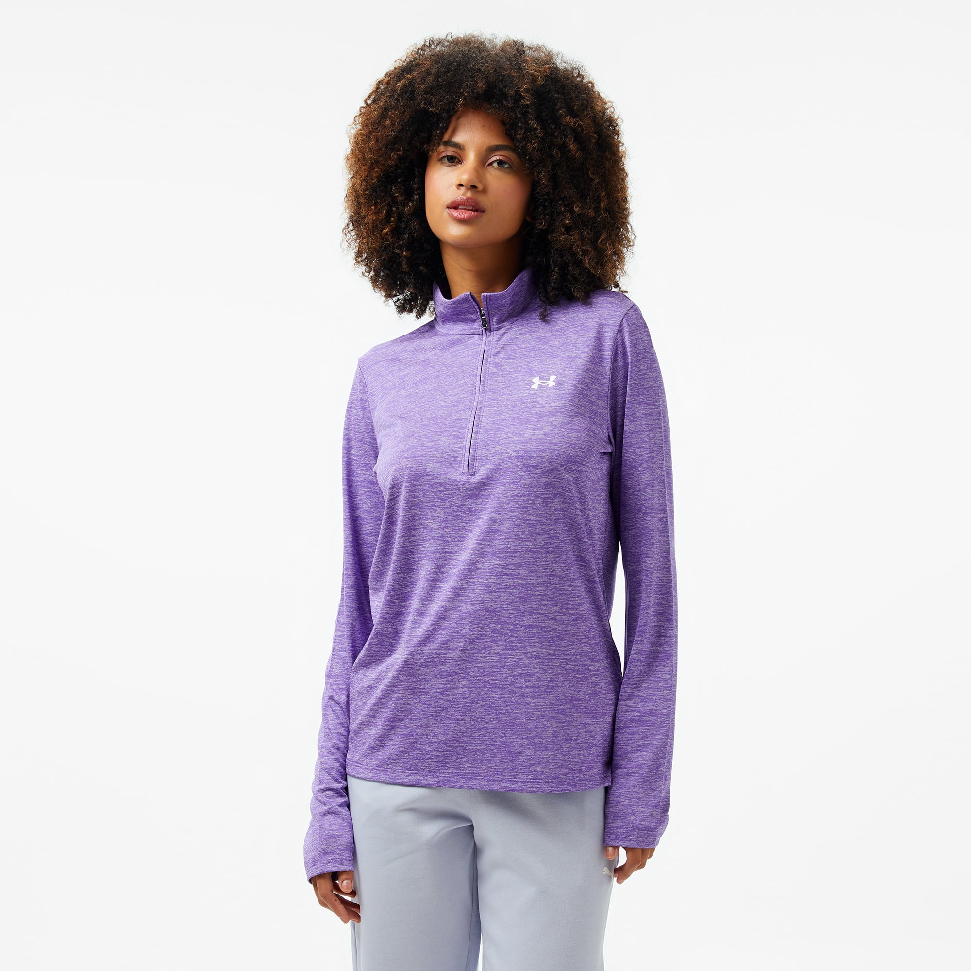  Under Armour Tech Kadın Mor T-Shirt