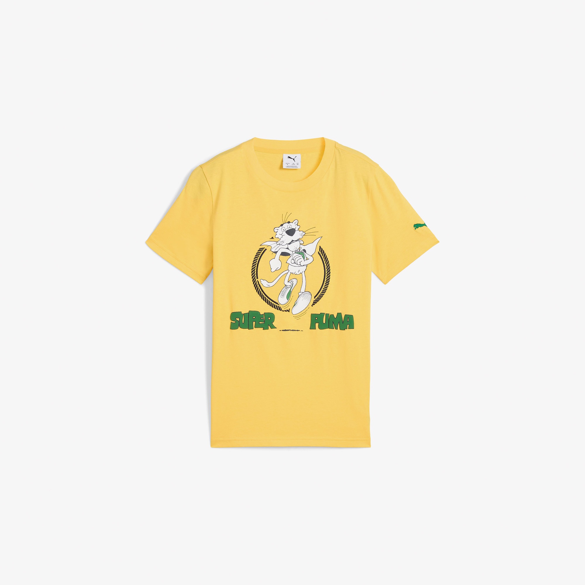 Puma Super Graphic Çocuk Sarı T-Shirt