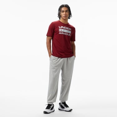  Under Armour Team Issue Wordmark Erkek Bordo Günlük T-Shirt