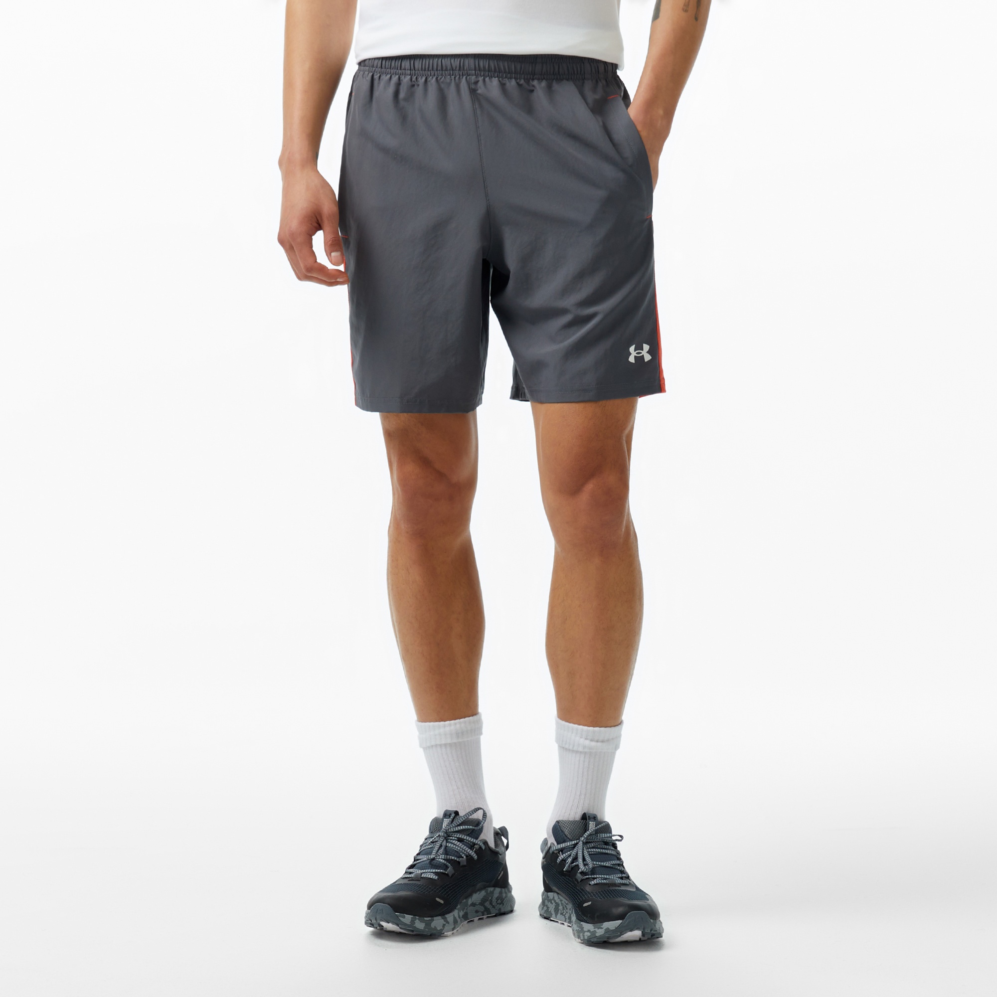 Under Armour Tech Utility Erkek Gri Koşu Şortu