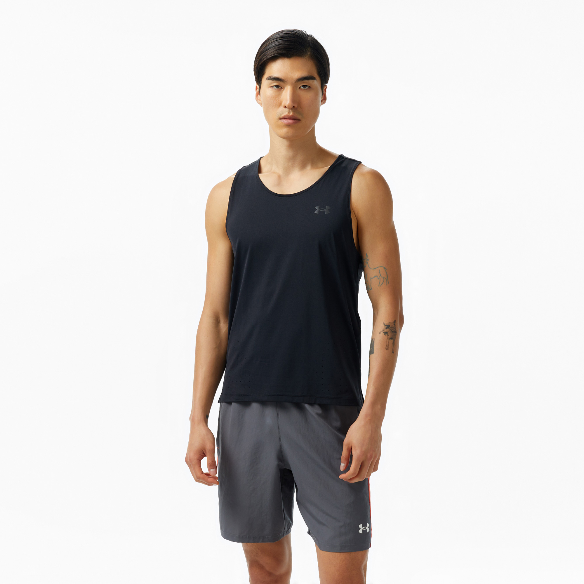  Under Armour Launch Elite Singlet Erkek Siyah Atlet