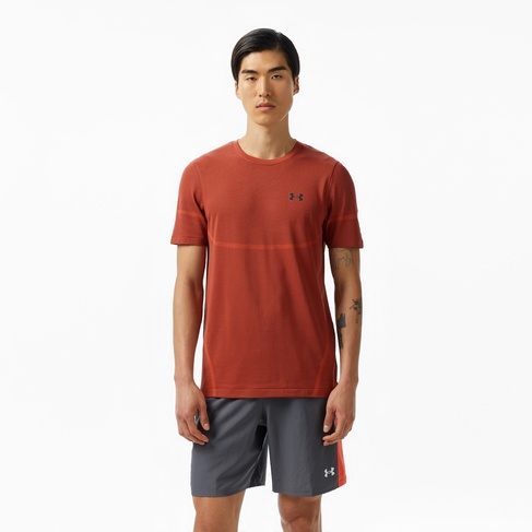  Under Armour Vanish Elite Seamless Erkek Turuncu Koşu T-Shirt