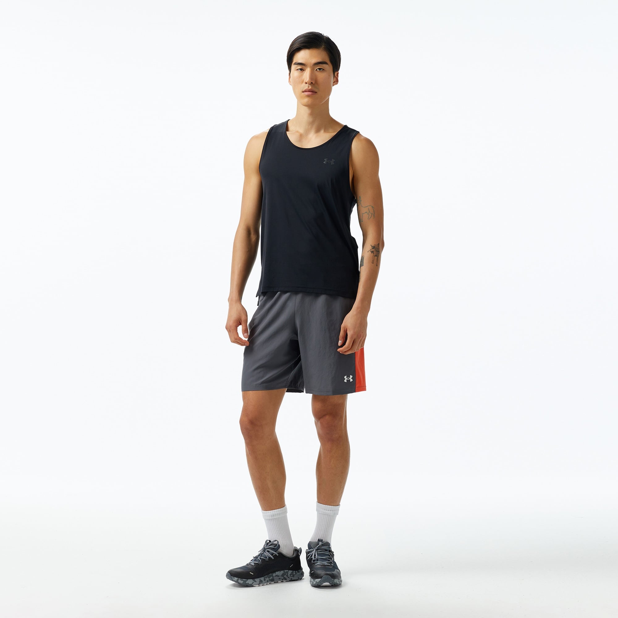Under Armour Launch Elite Singlet Erkek Siyah Atlet
