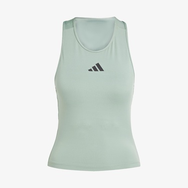  adidas Power 3 Stripes Racerback Kadın Yeşil Atlet