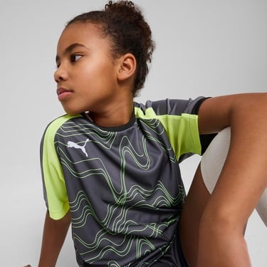  Puma Individualliga Graphic Çocuk Gri Forma