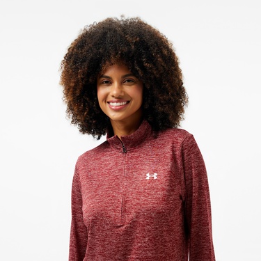  Under Armour Tech Kadın Bordo T-Shirt