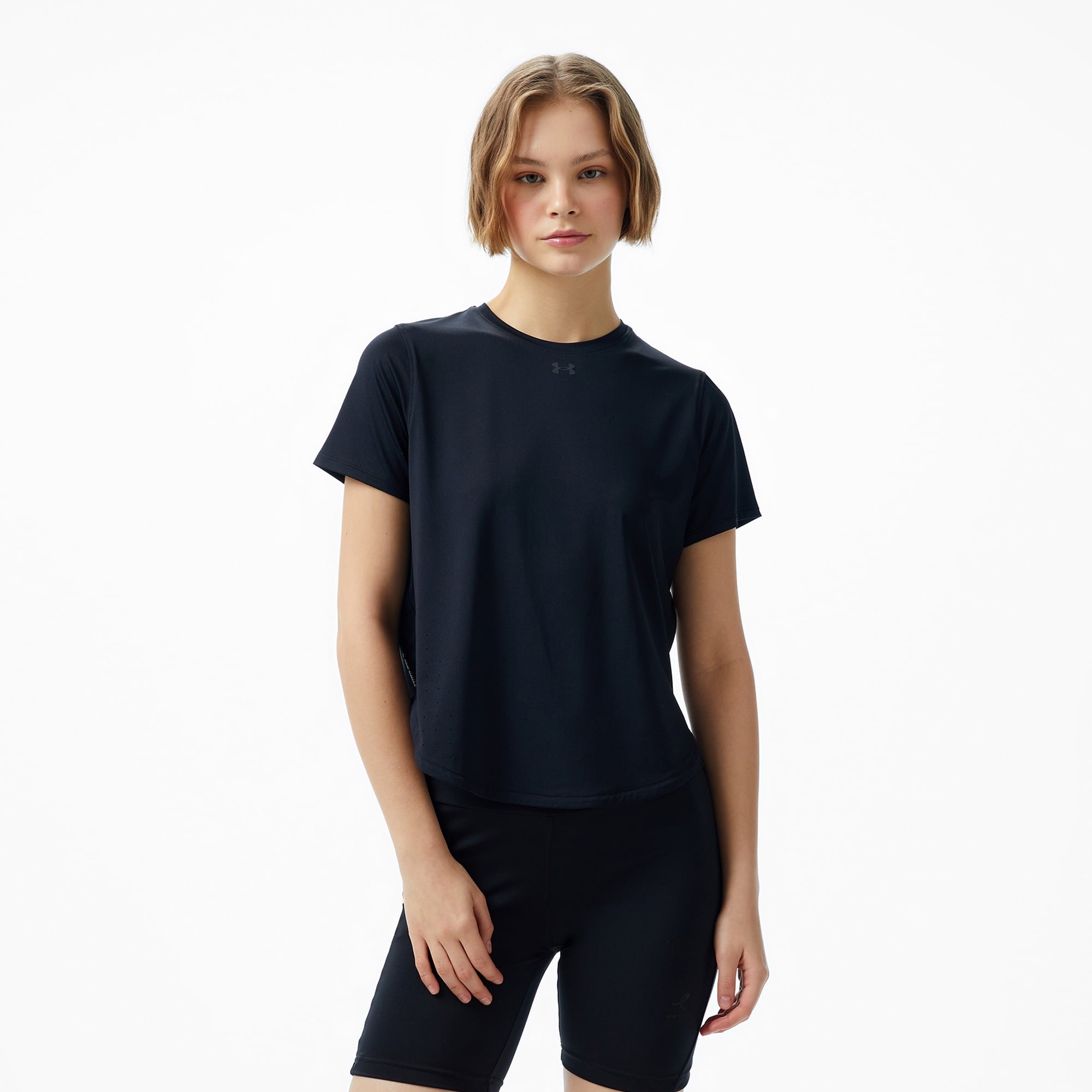 Under Armour Launch Elite Kadın Siyah T-Shirt