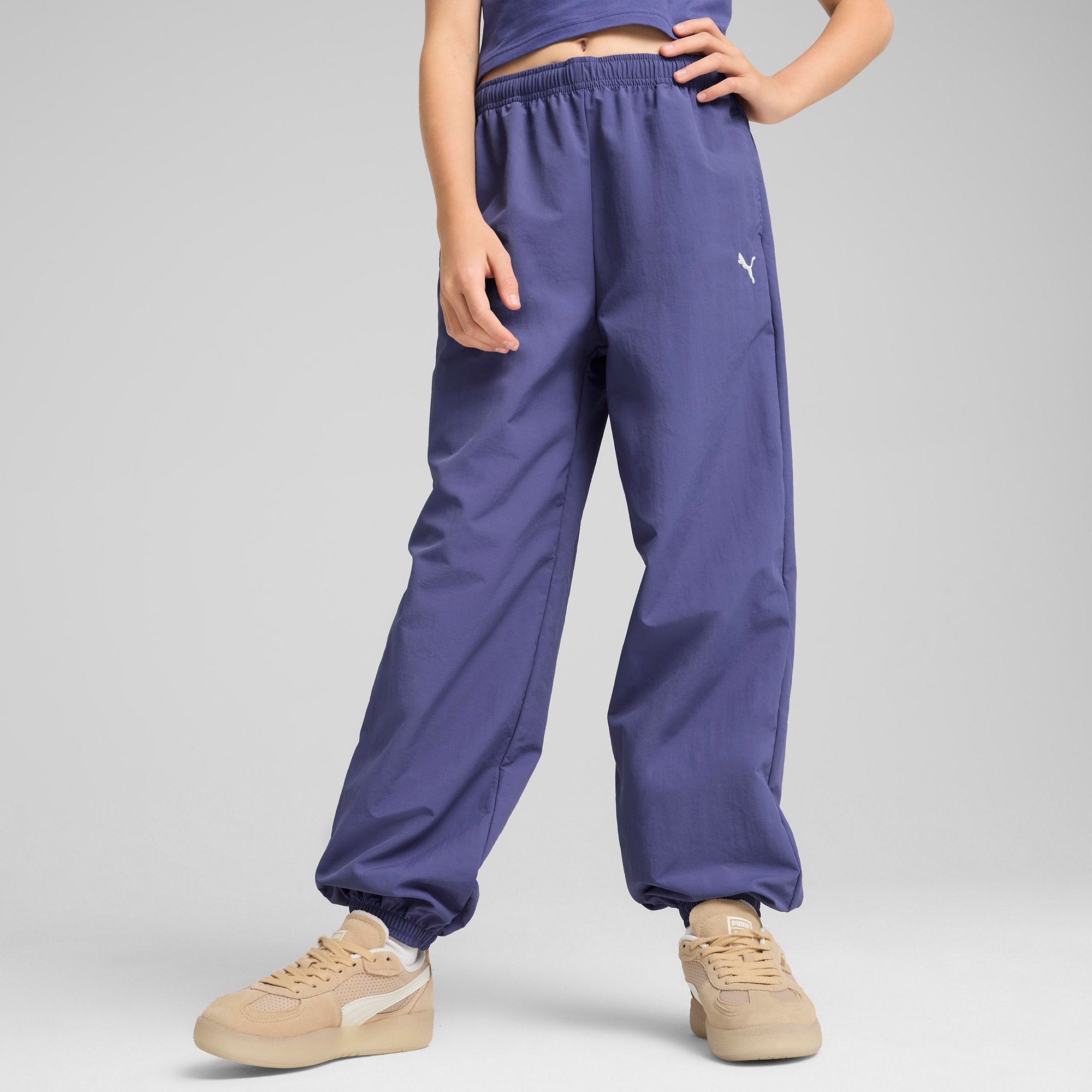 Puma Wardrobe Ess Woven Çocuk Lacivert Eşofman Altı