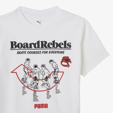  Puma Mid 90s Grapgic Çocuk Beyaz T-Shirt