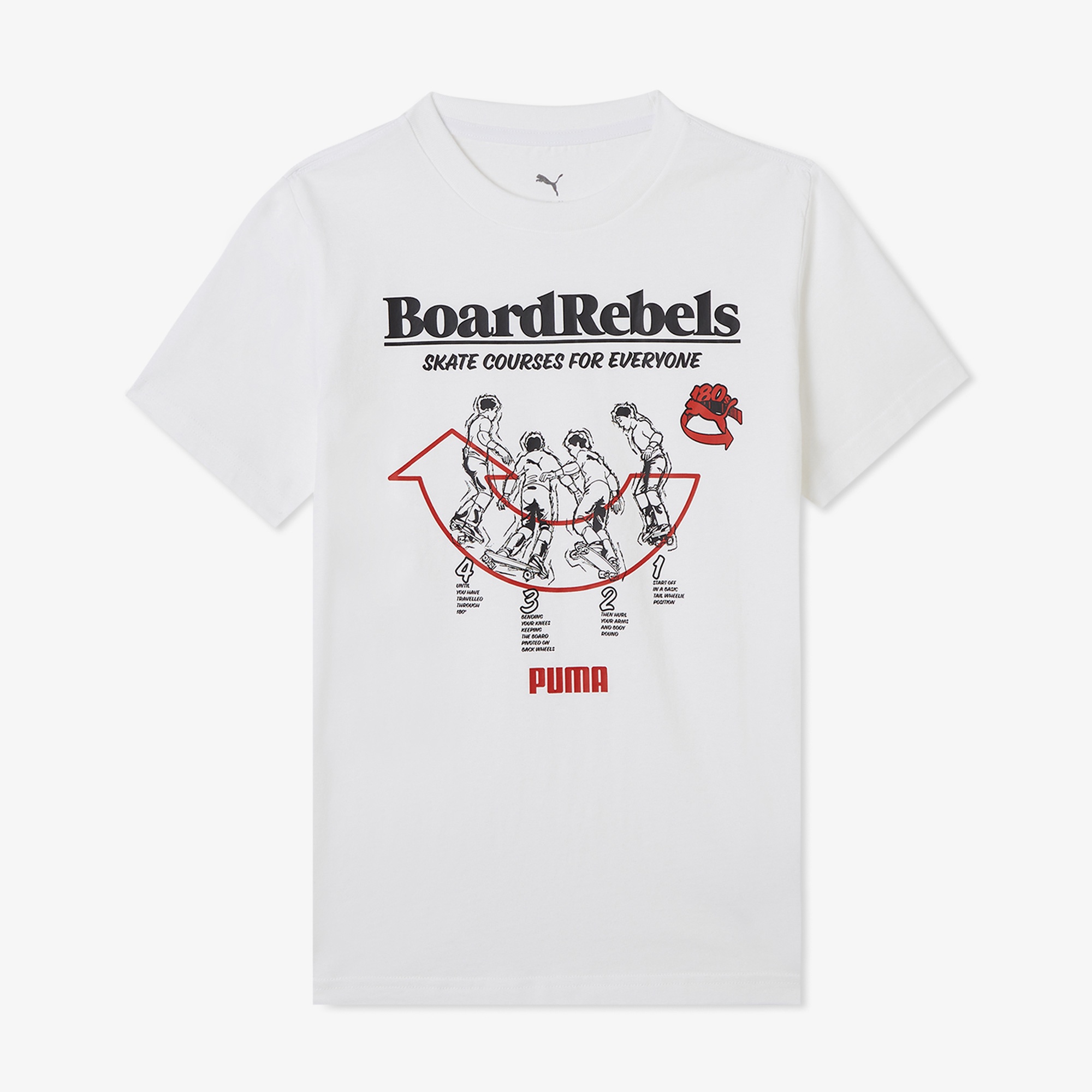 Puma Mid 90s Grapgic Çocuk Beyaz T-Shirt