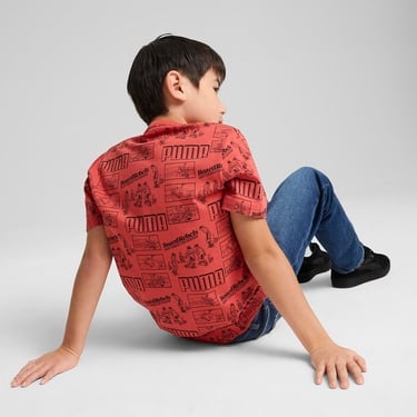  Puma Mid 90s Çocuk Kırmızı T-Shirt